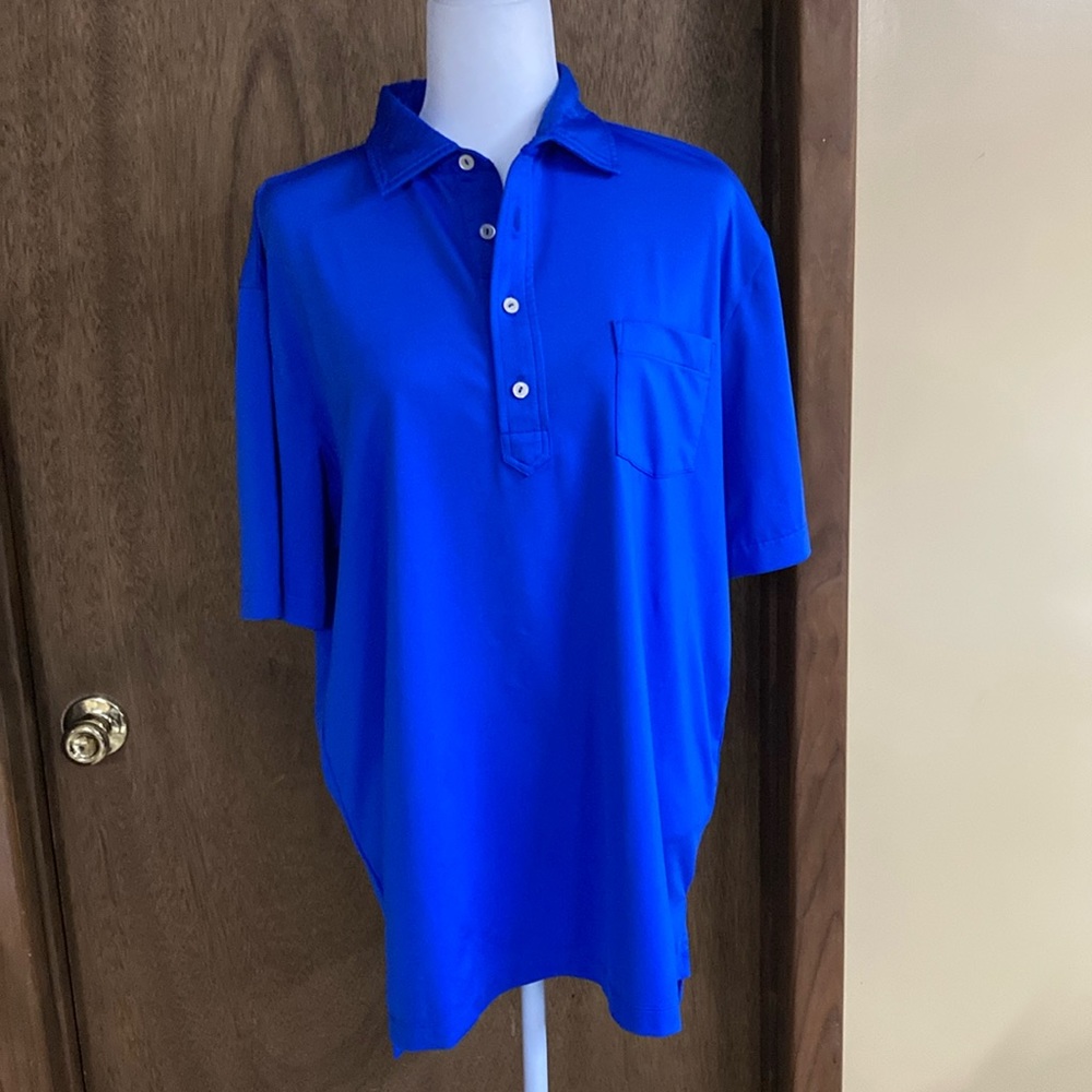 Peter Millar polo shirt blue size medium